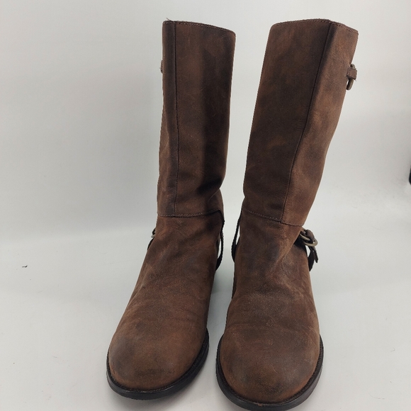 Cole Haan x Nike Air brown leather riding boots - Picture 4 of 6